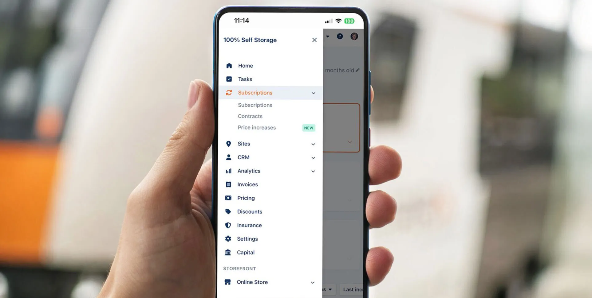New mobile navigation