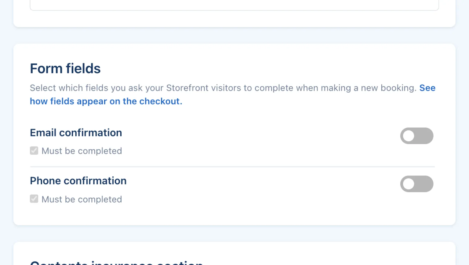 Turn off confirmation fields in your forms