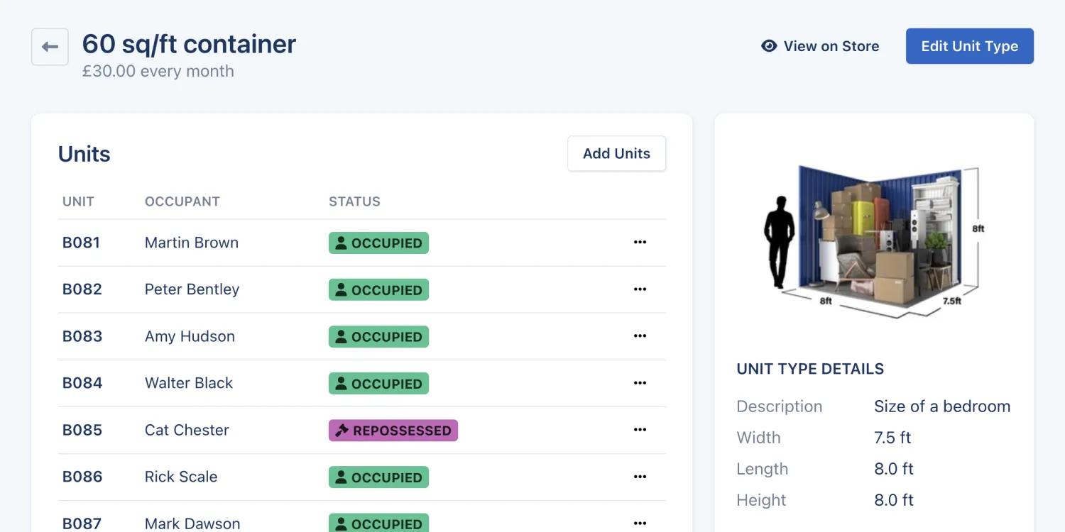 See all Units of a type on our new Unit Type page